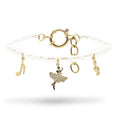 Bracciale Gold Ballerina con Gemme e Perle - Bracciale