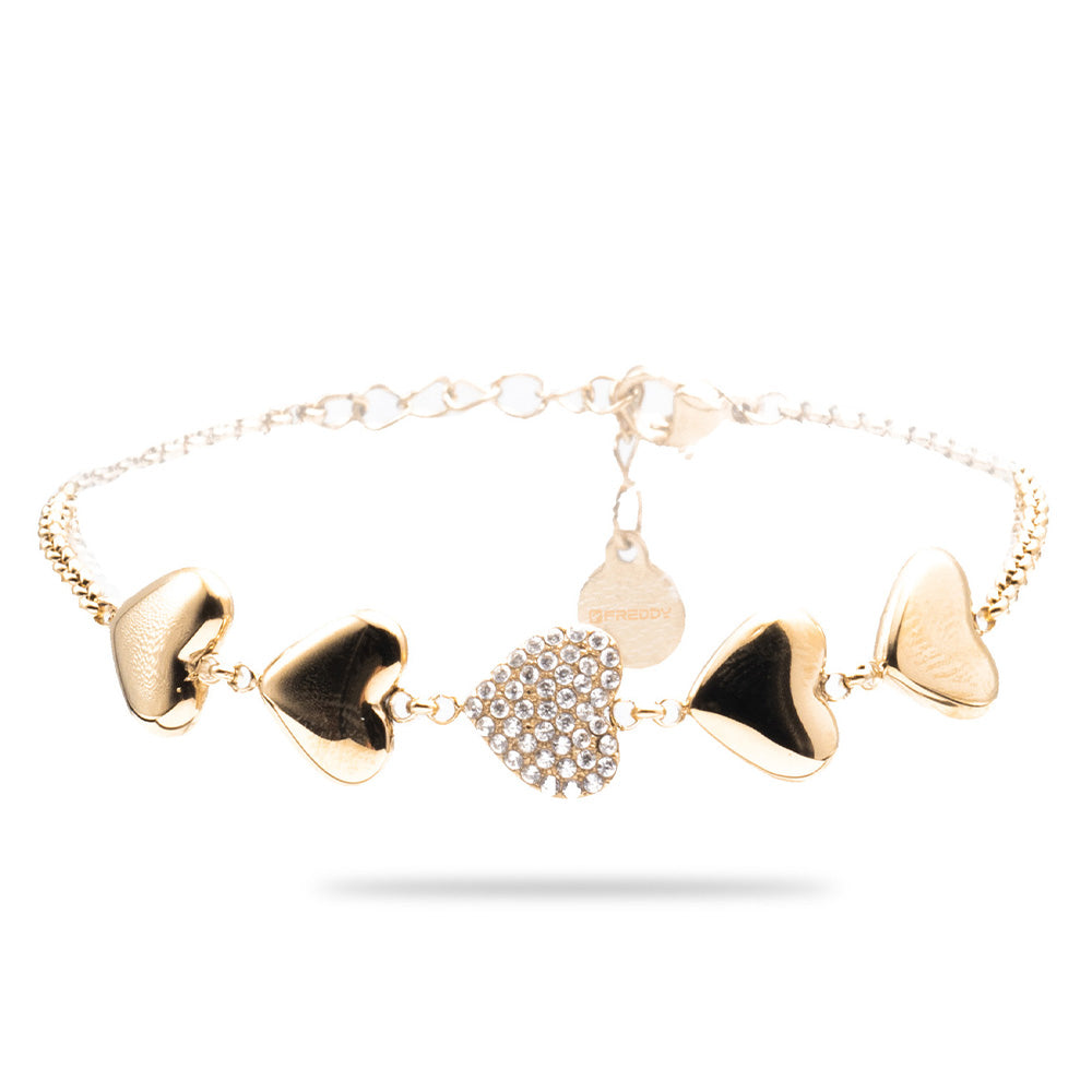 Bracciale Gold Cinque Cuori - Bracciale