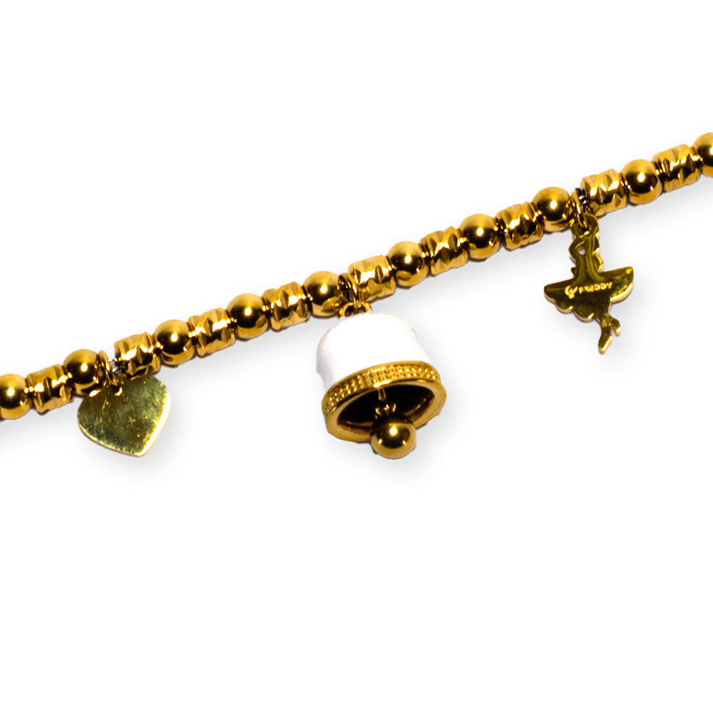 Bracciale Gold con Campana Bianca - Bracciale