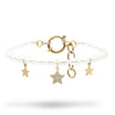 Bracciale Gold Stella con Gemme e Perle - Bracciale