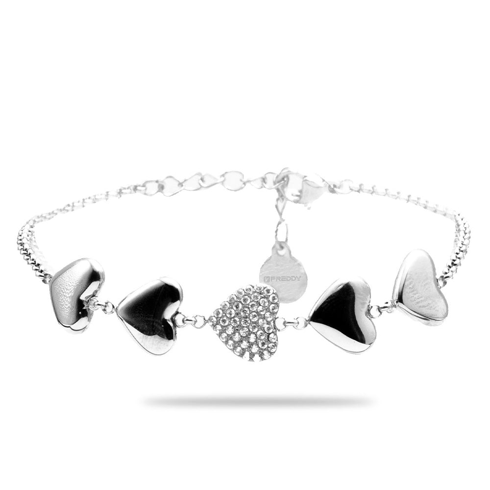 Bracciale Silver Cinque Cuori - Bracciale