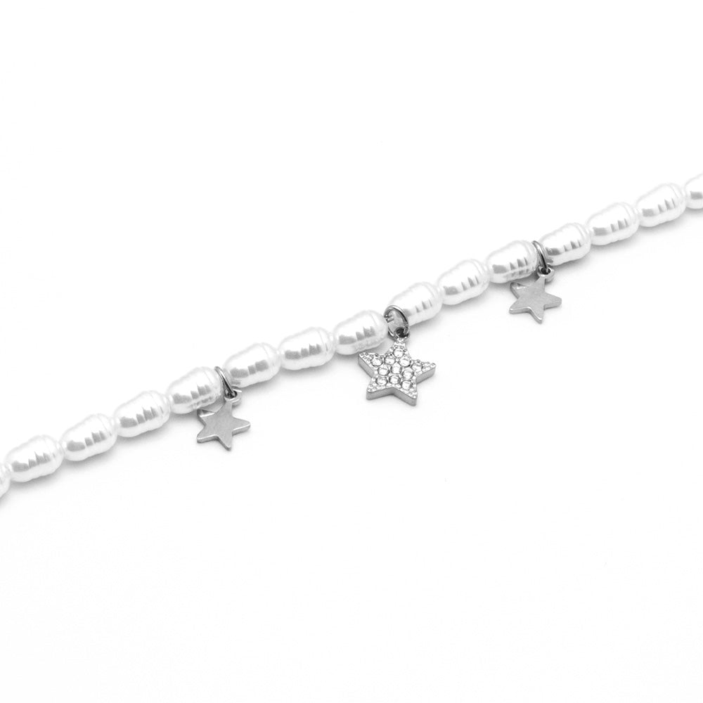 Bracciale Silver Stella con Gemme e Perle - Bracciale