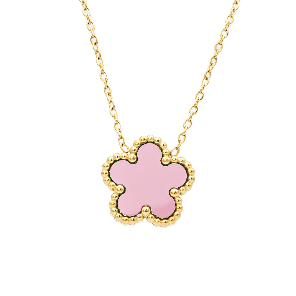 Collana Fiore Rosa Gold Small