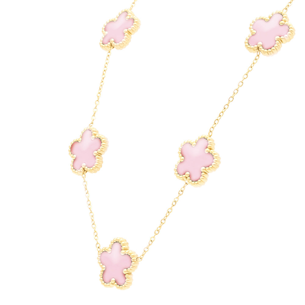 Collana Fiori Rosa Gold Small