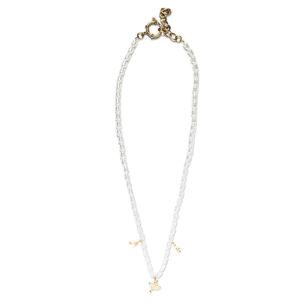 Collana Gold Ballerina e Perle - collana