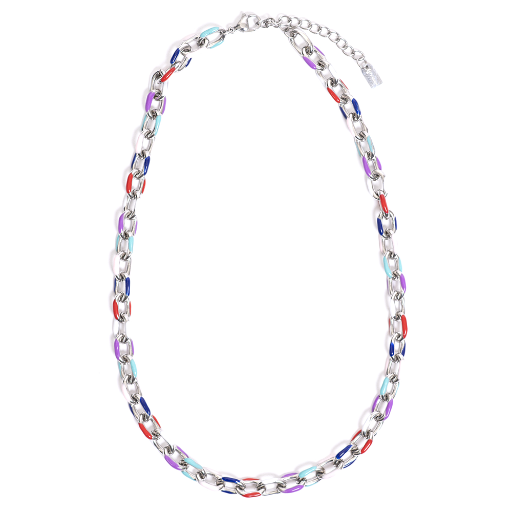 Collana Rainbow Silver