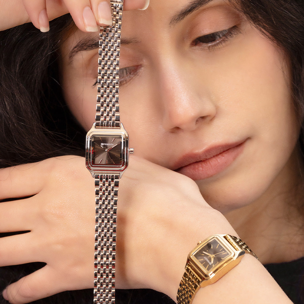 Freddy Icona Silver e Marrone - orologio