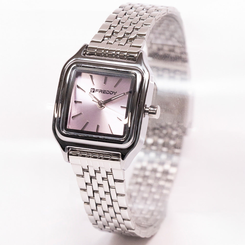 Freddy Icona Silver e Rosa - orologio