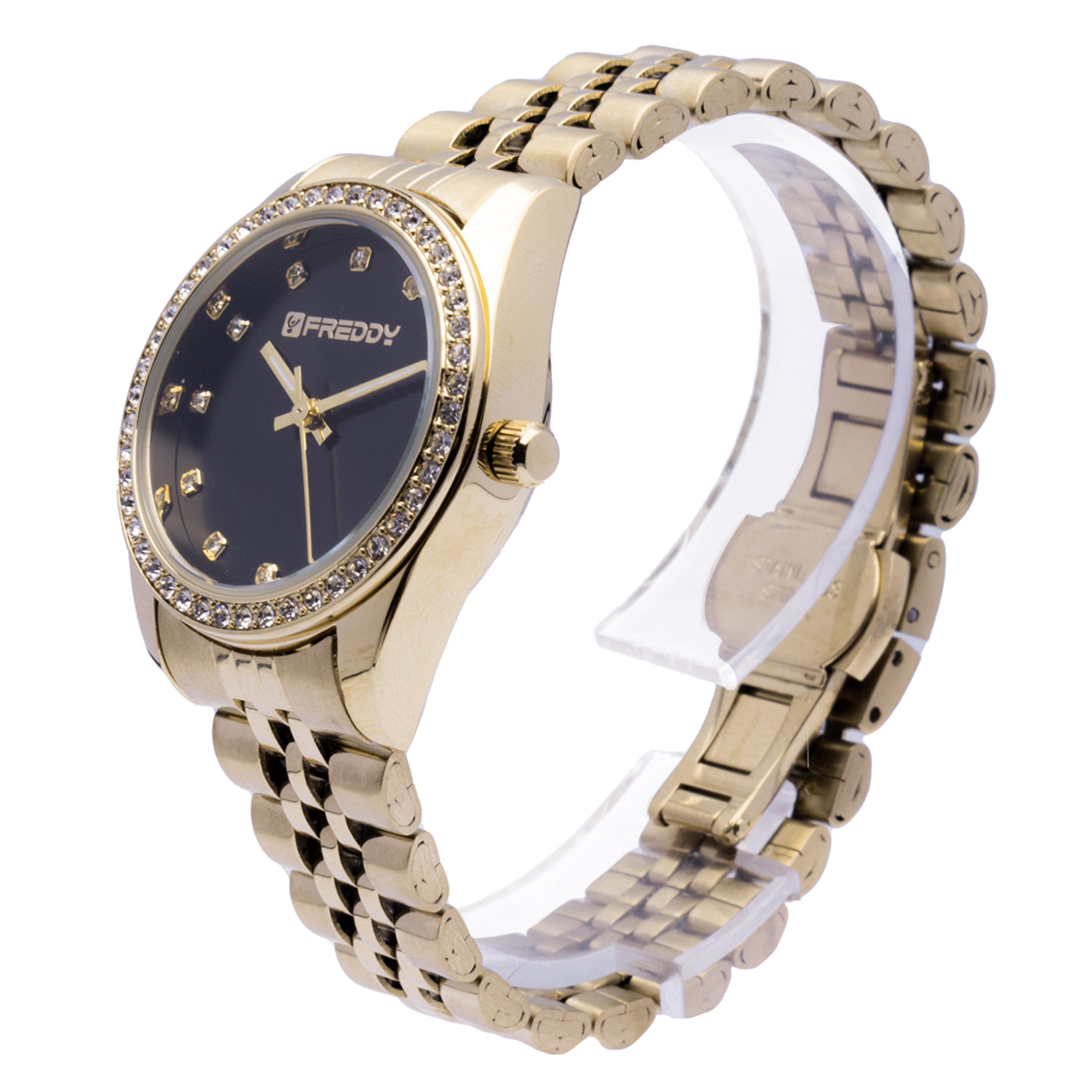 Freddy Joy Gold e Nero con Gemme - orologio