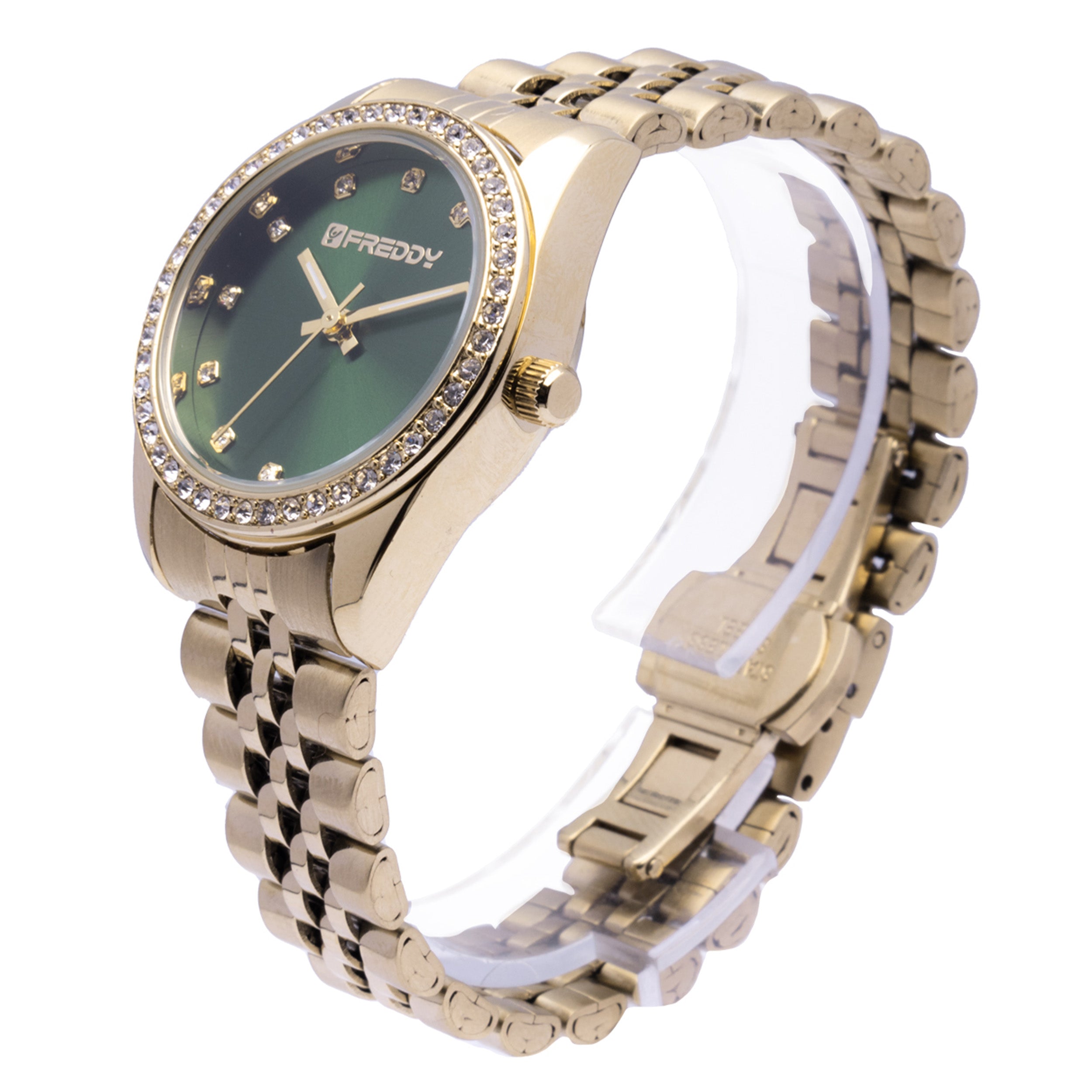 Freddy Joy Gold e Verde con Gemme - orologio