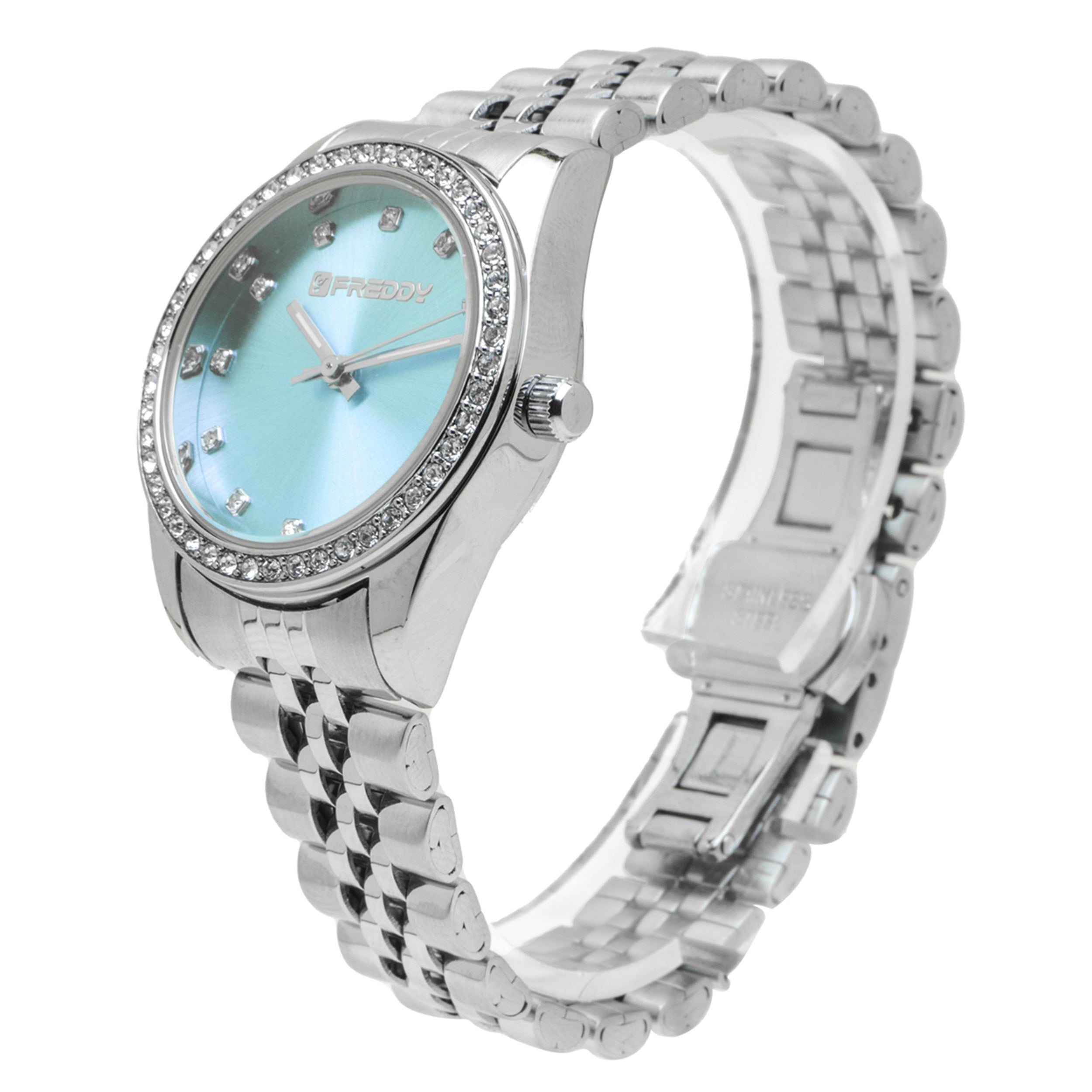 Freddy Joy Silver e Azzurro con Gemme - orologio