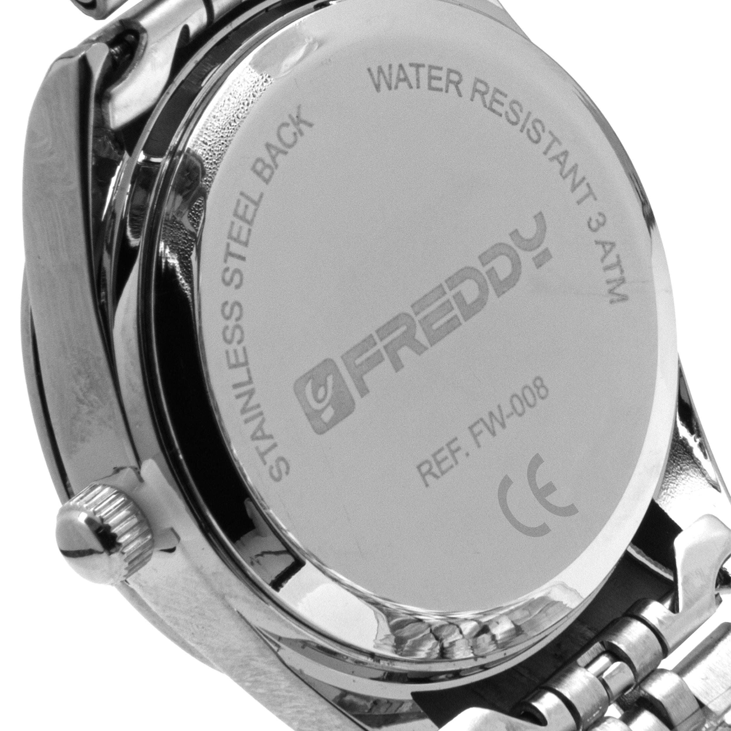 Freddy Joy Silver e Nero con Gemme - orologio