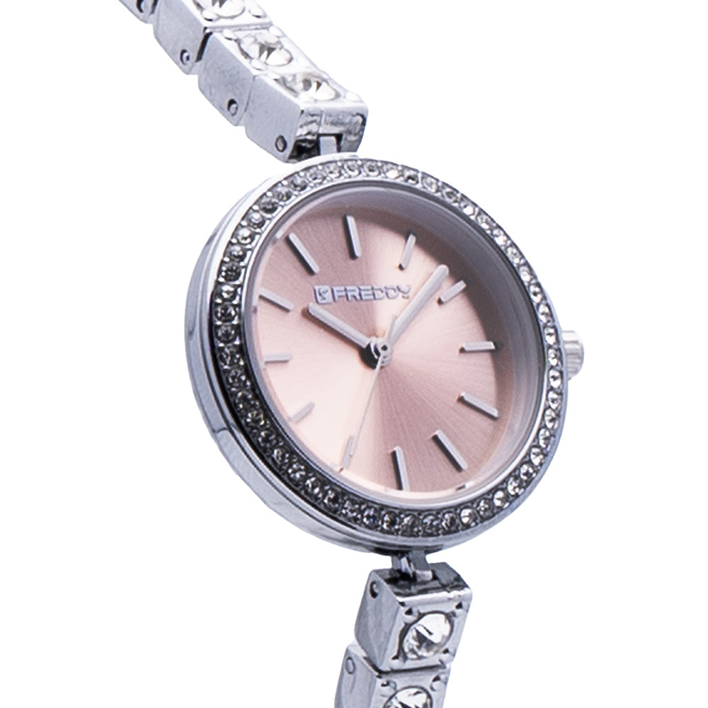 Freddy Miroir Silver e Rosa - orologio