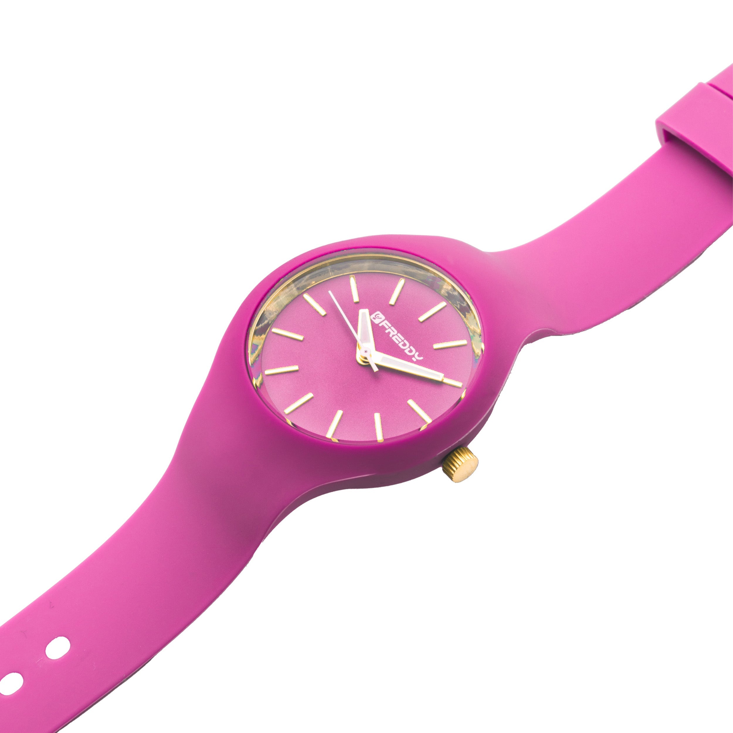 Freddy Rhythm Fucsia e Gold - orologio