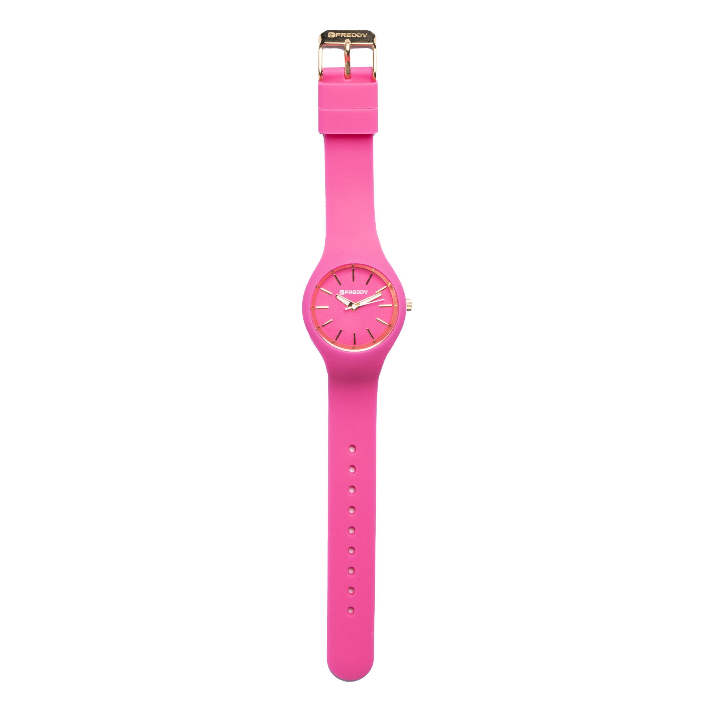 Freddy Rhythm Fucsia e Gold - orologio