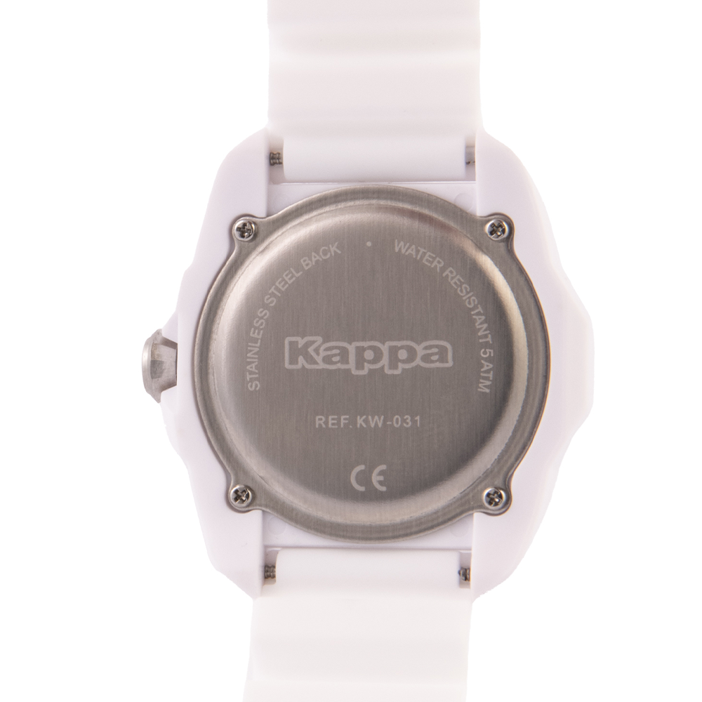Kappa Strong Bianco e Silver orologio