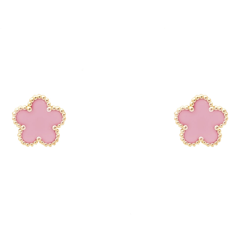 Orecchini Fiore Rosa Gold Small