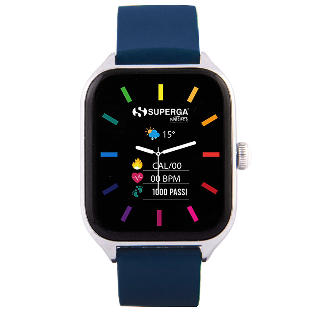 Superga Winner Smartwatch Silver e Blu Smartwatch